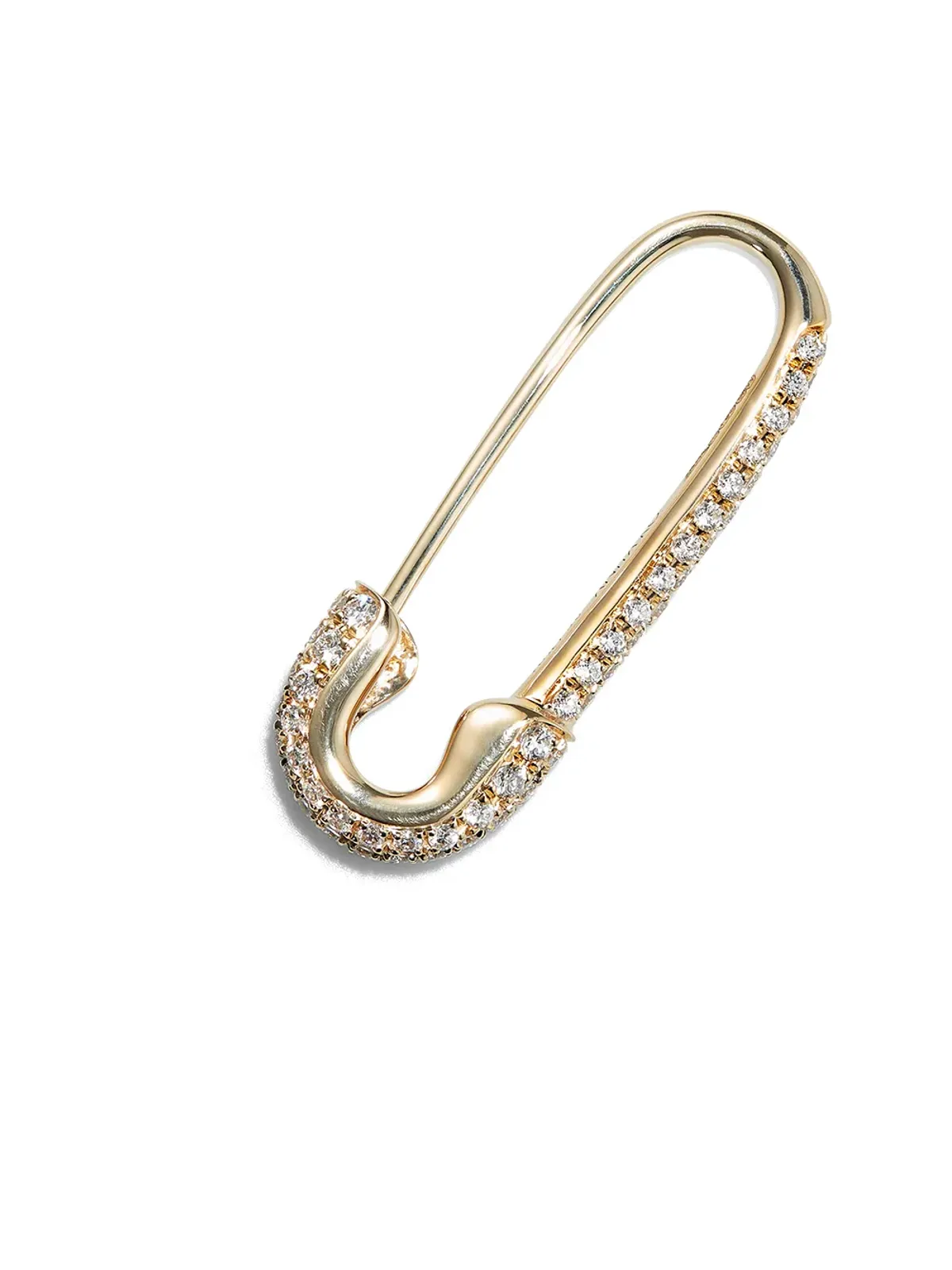 Anita Ko 18K イエローゴールド セーフティピン ピアス - 画像2