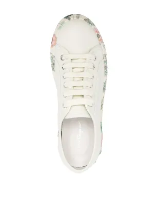 Ferragamo 花柄トリムのローカットスニーカー - サムネイル4