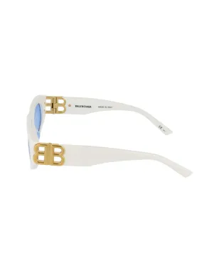 Balenciaga Eyewear Dinasty BB cat-eye frame sunglasses - White - サムネイル3