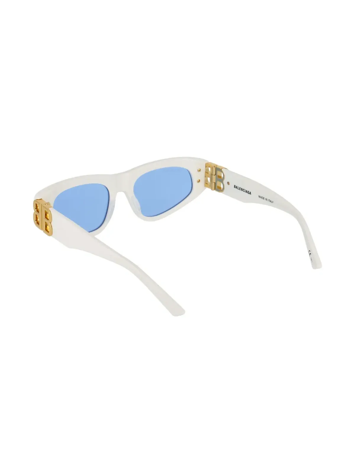 Balenciaga Eyewear Dinasty BB cat-eye frame sunglasses - White - 画像4