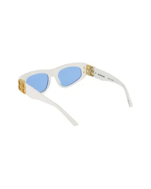 Balenciaga Eyewear Dinasty BB cat-eye frame sunglasses - White - サムネイル4