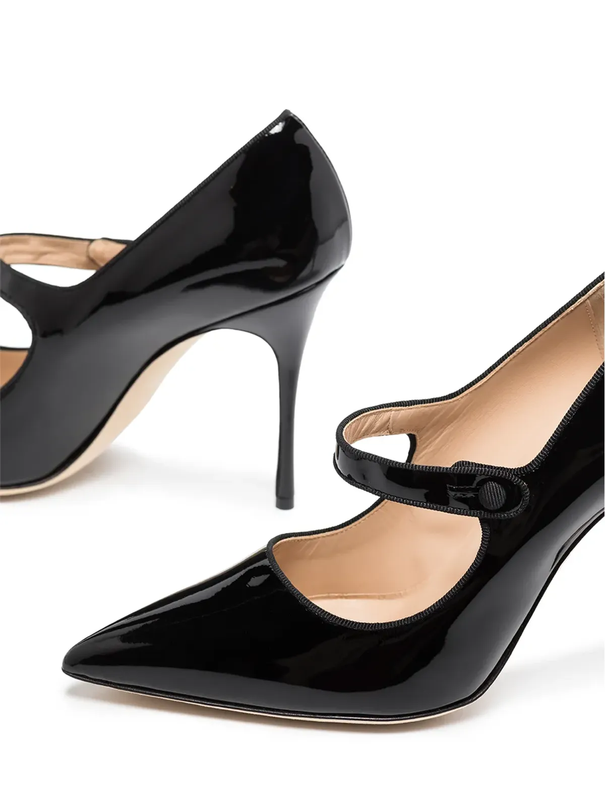 Manolo Blahnik Campari 105mm ポインテッドトゥ パンプス - 画像2