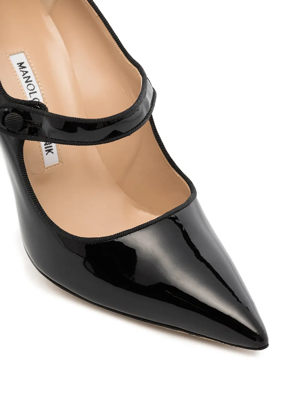 Manolo Blahnik Campari 105mm ポインテッドトゥ パンプス - 画像4