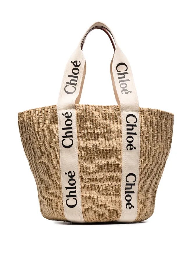Chloe Chloé Woody ロゴストラップ トートバッグの商品画像