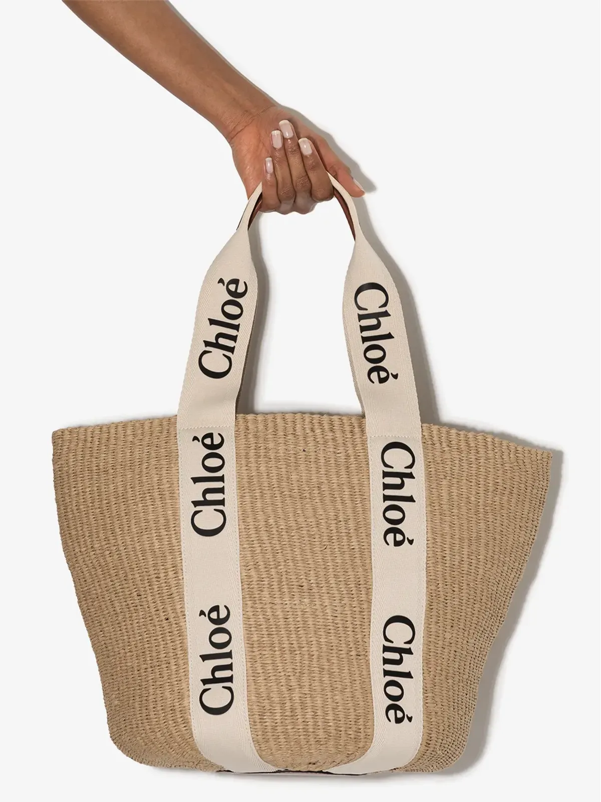 Chloé Woody ロゴストラップ トートバッグ - 画像4