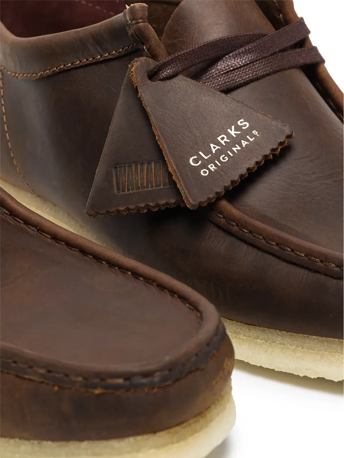 Clarks Originals Wallabee レザー レースアップ ダービーシューズ - 画像2