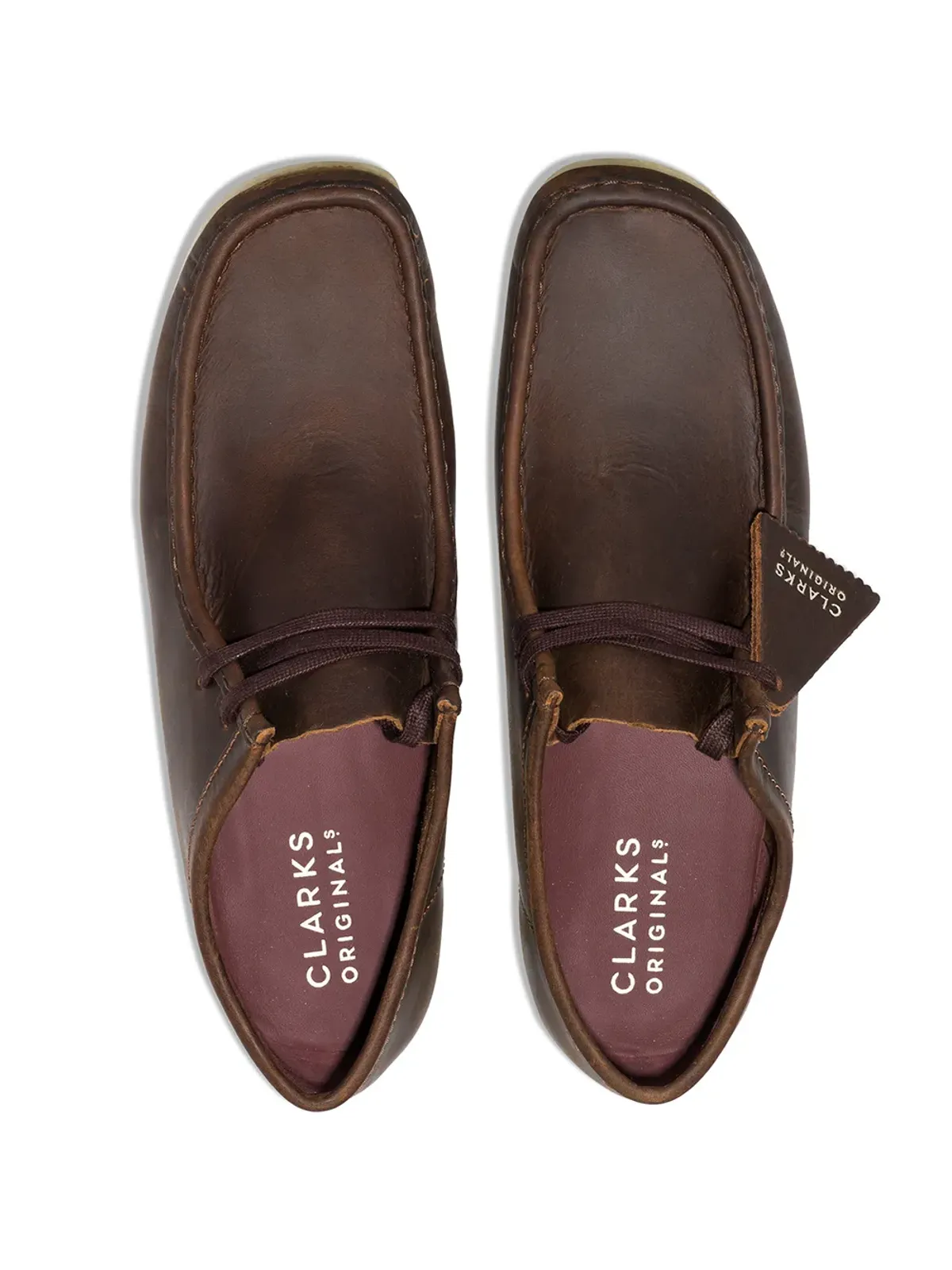 Clarks Originals Wallabee レザー レースアップ ダービーシューズ - 画像4