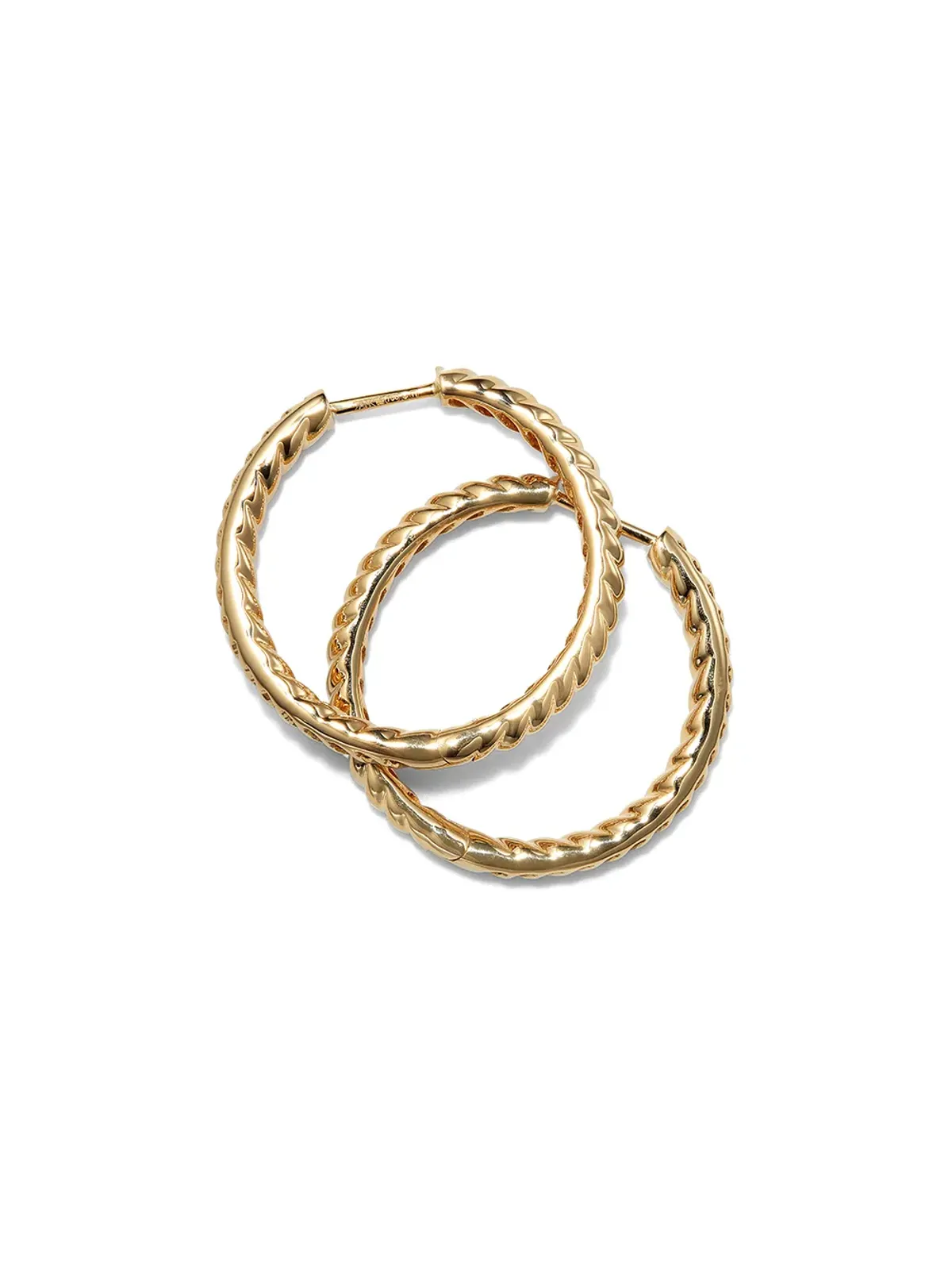 Anita Ko 18kt yellow gold Zoe hoop earrings - 画像2