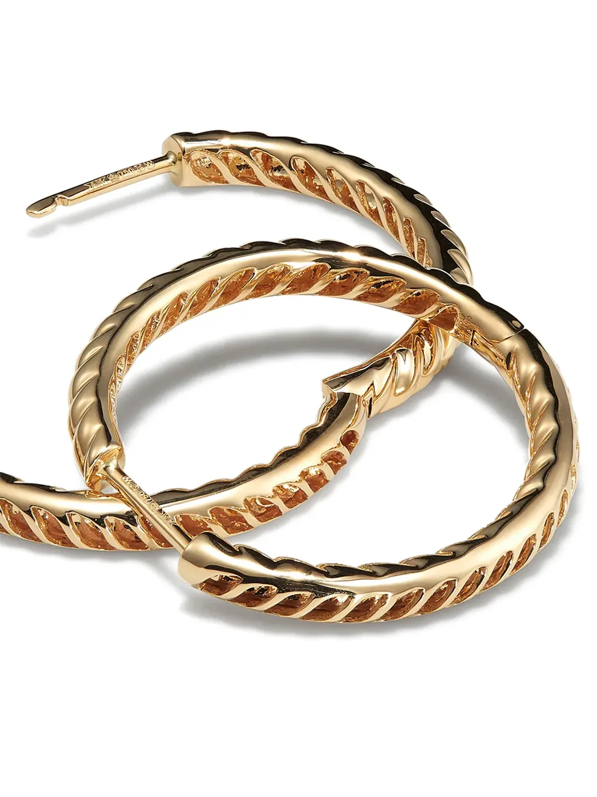 Anita Ko 18kt yellow gold Zoe hoop earrings - 画像3