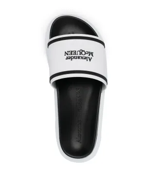 Alexander McQueen ロゴデボスド・スライド - サムネイル4
