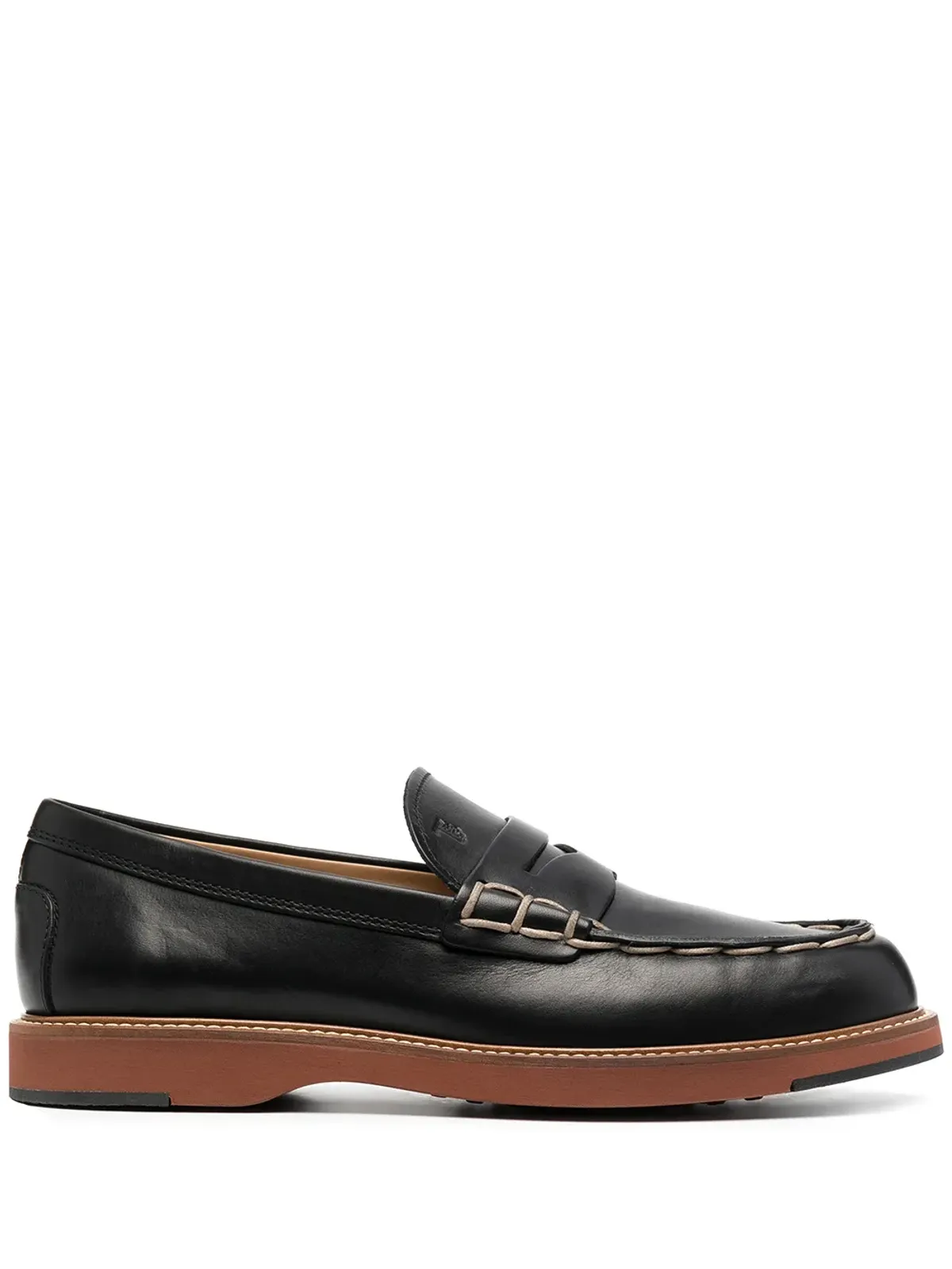 Tod's コントラストステッチ チャンクソール ローファー - 画像1