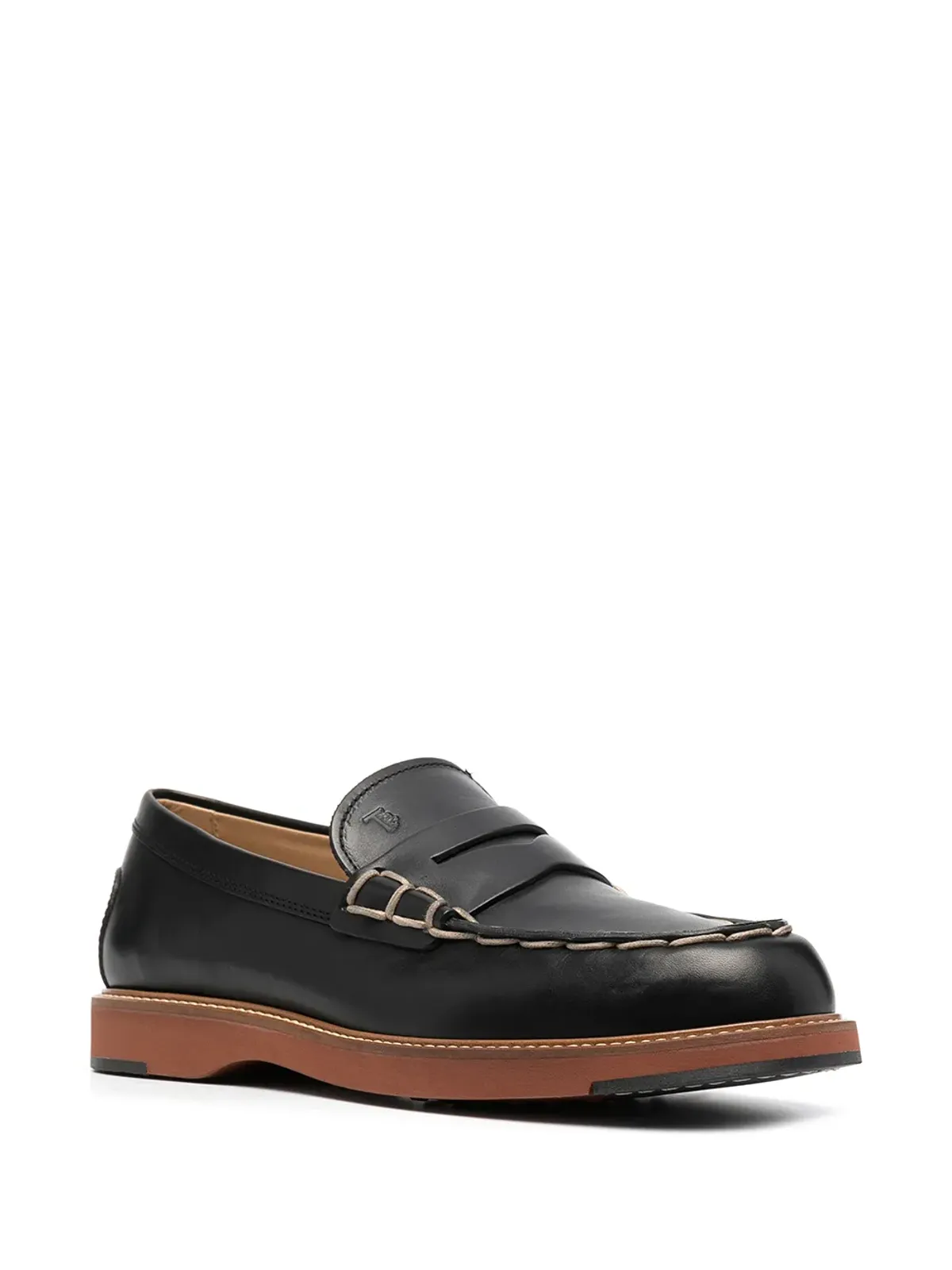 Tod's コントラストステッチ チャンクソール ローファー - 画像2