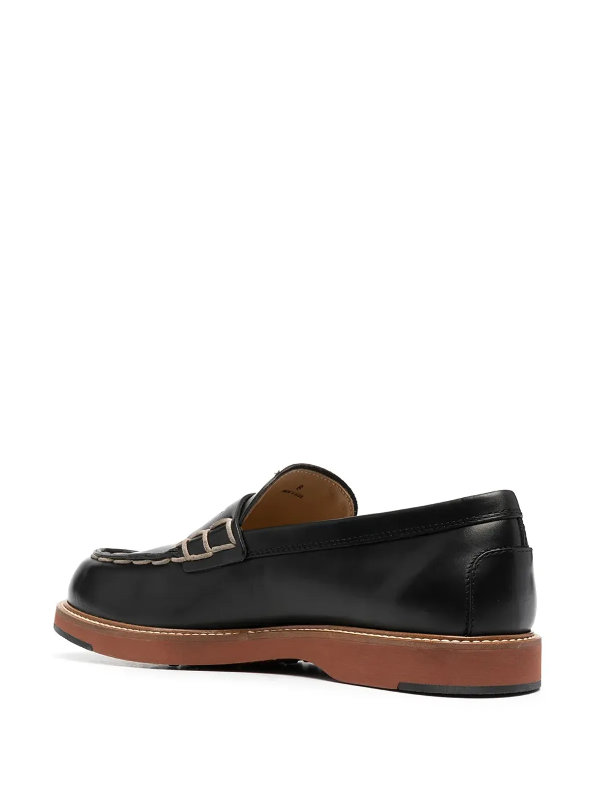 Tod's コントラストステッチ チャンクソール ローファー - 画像3