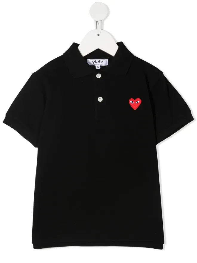 Comme Des Garçons Play Kids Comme Des Garçons Play Kids ハートロゴパッチ ポロシャツの商品画像