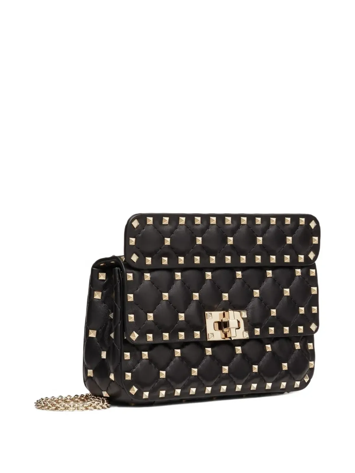 Valentino Garavani ロックスタッド-スパイク レザー トートバッグ - ブラック - 画像2