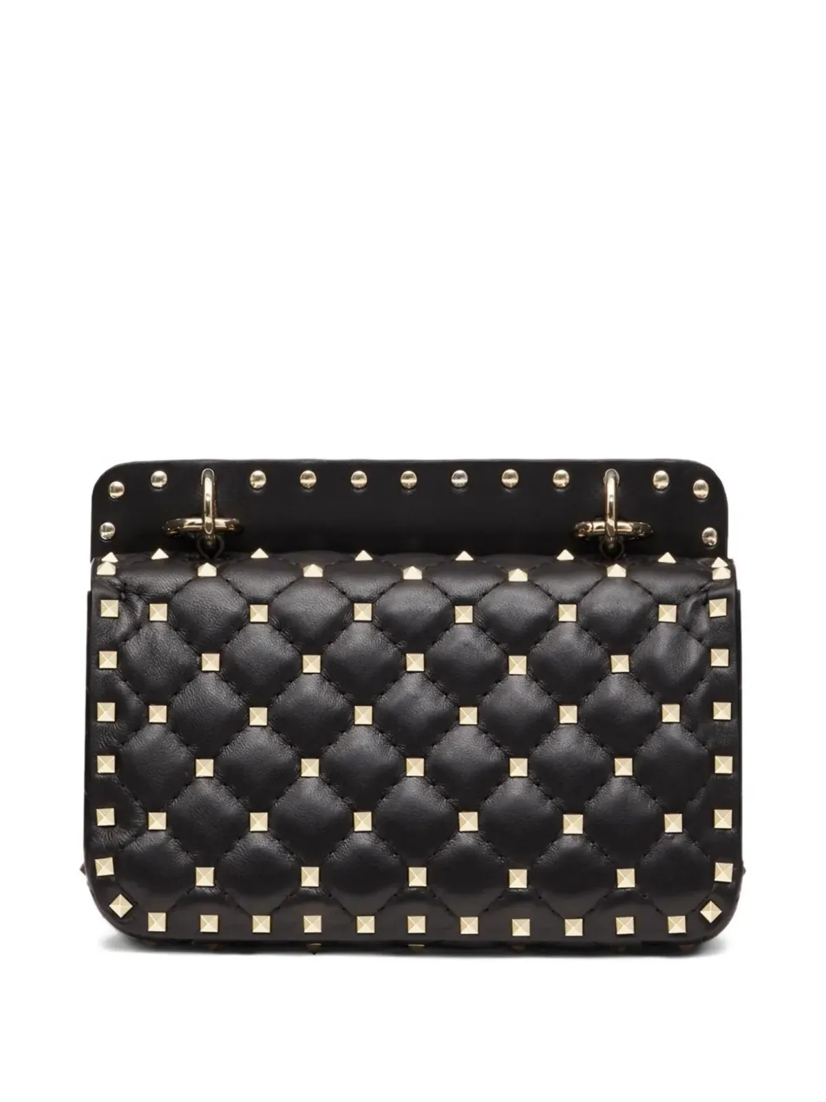 Valentino Garavani ロックスタッド-スパイク レザー トートバッグ - ブラック - 画像3