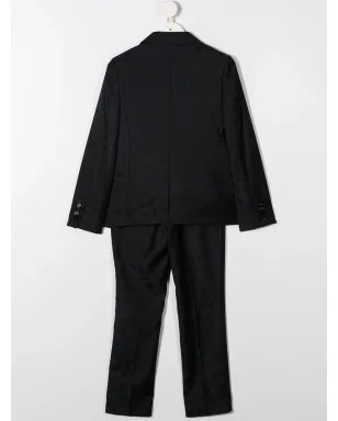 Dolce & Gabbana Kids ジャガード織のシングルブレスト2ピーススーツ - サムネイル2