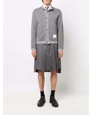 Thom Browne ハイロー ヘム プリーツスカート - グレー - サムネイル2