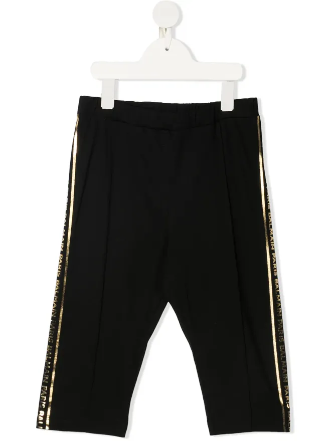 Balmain Kids Balmain Kids TEEN サイドストライプショーツ ブラックの商品画像