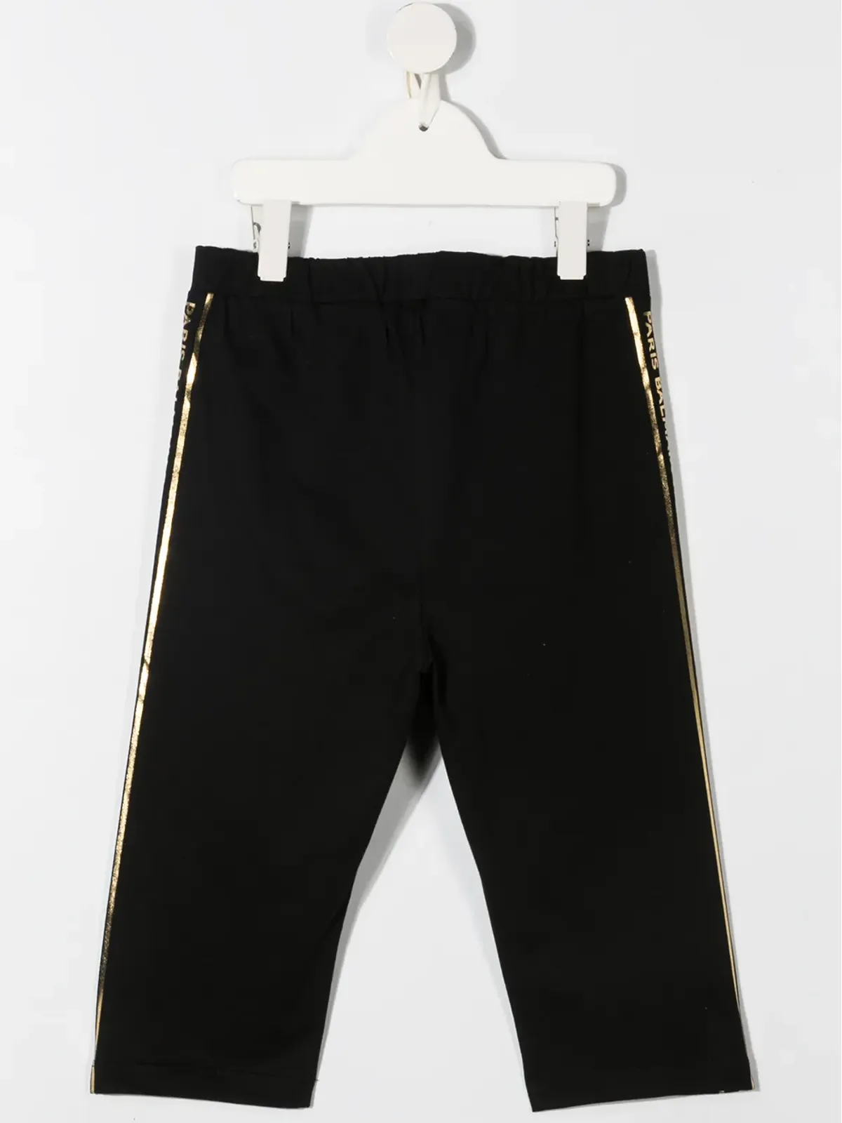 Balmain Kids TEEN サイドストライプショーツ ブラック - 画像2