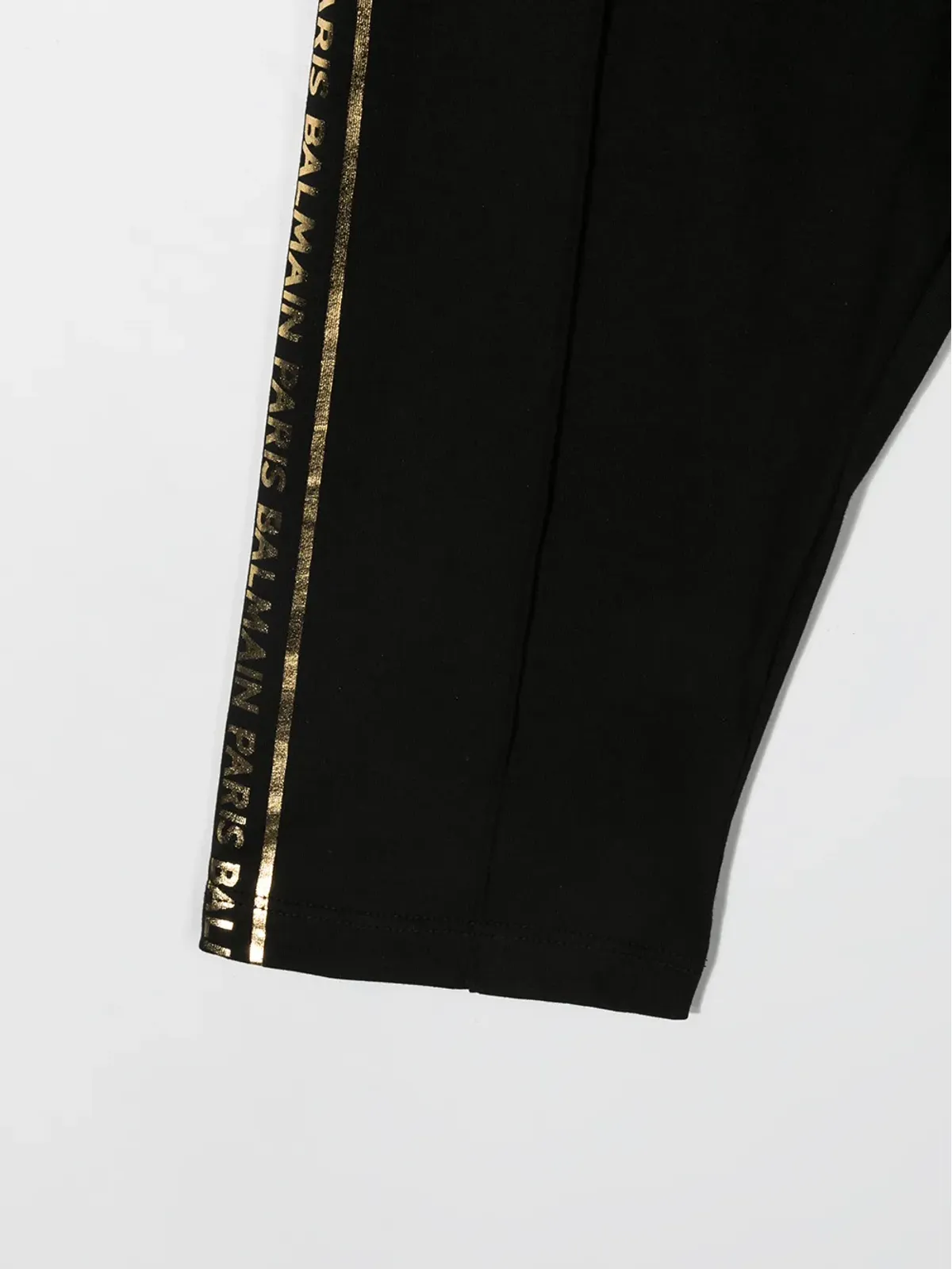 Balmain Kids TEEN サイドストライプショーツ ブラック - 画像3