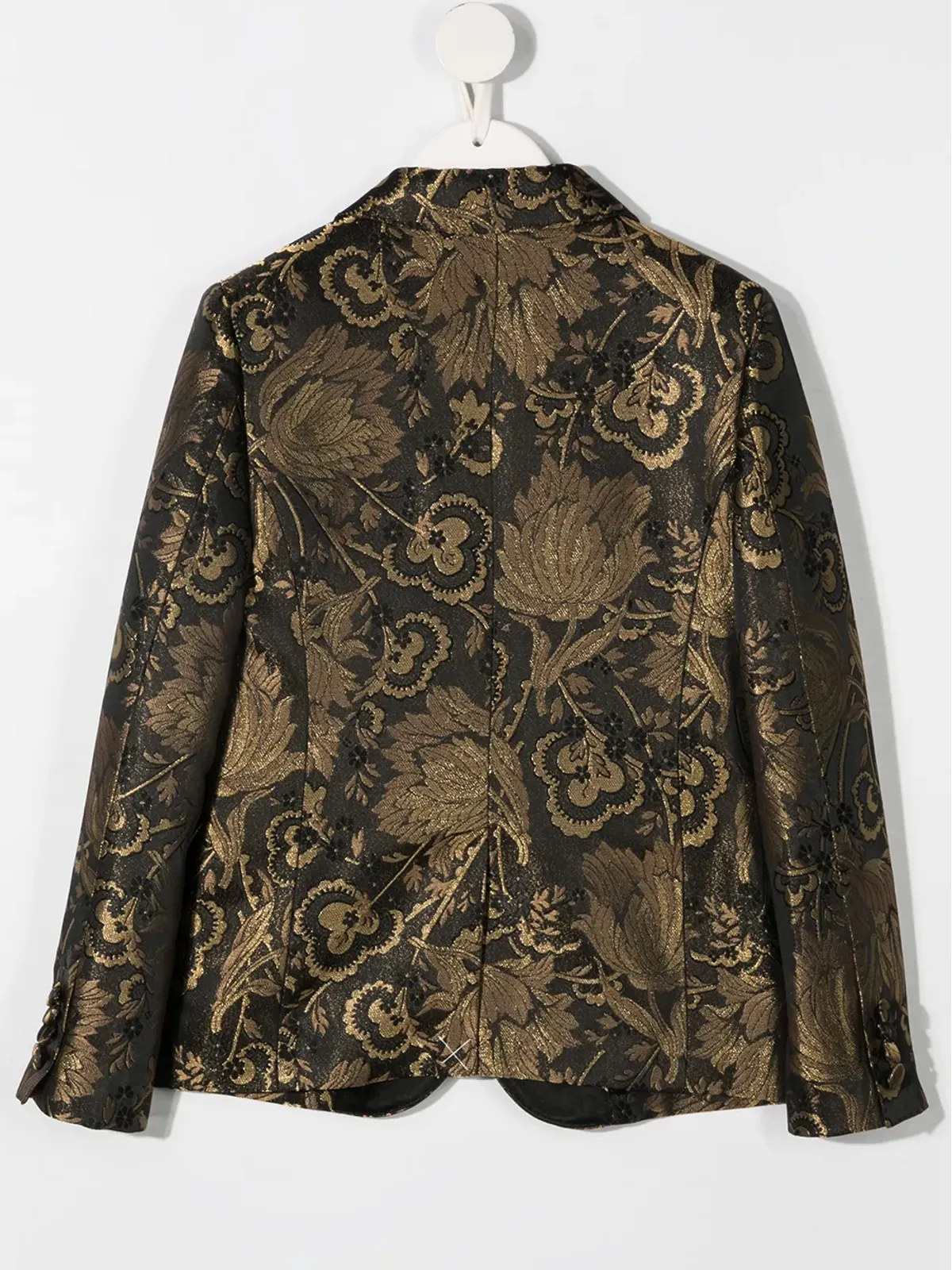 Dolce & Gabbana Kids 花柄ジャカードブレザー（ブラック） - 画像2