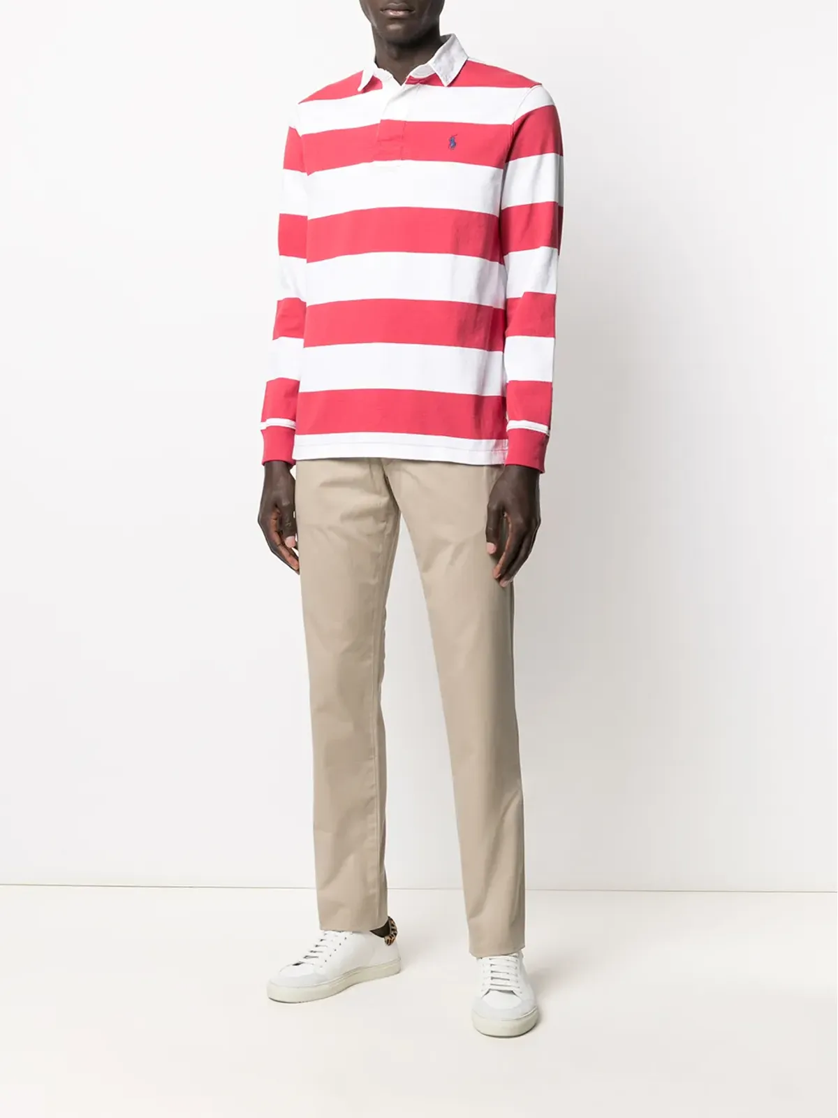 Polo Ralph Lauren ロゴパッチストレートレッグパンツ - 画像2