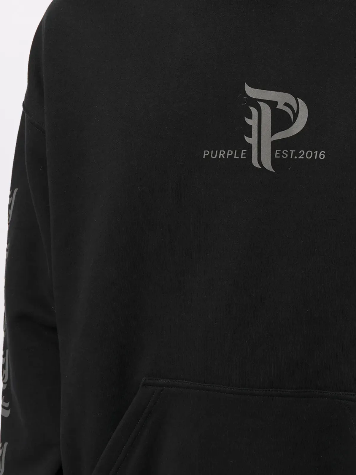 Purple Brand ロゴプリント パーカー - 画像5