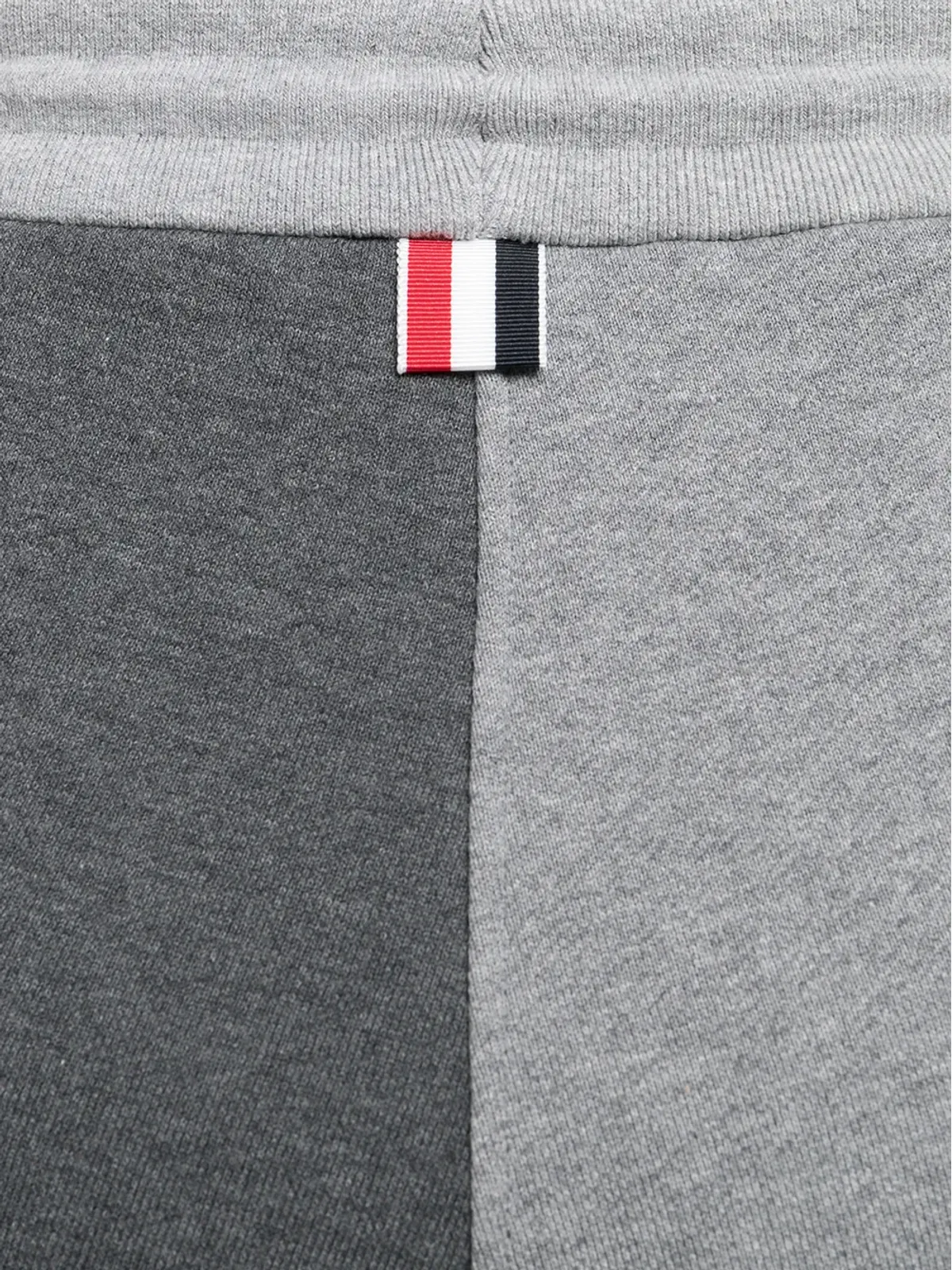 Thom Browne パネル付き4バー コットンショーツ グレー - 画像5