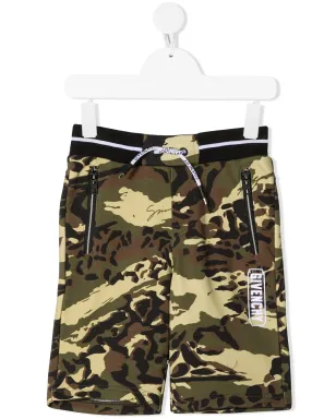 Givenchy Kids カモフラージュ柄トラックショーツ - サムネイル1
