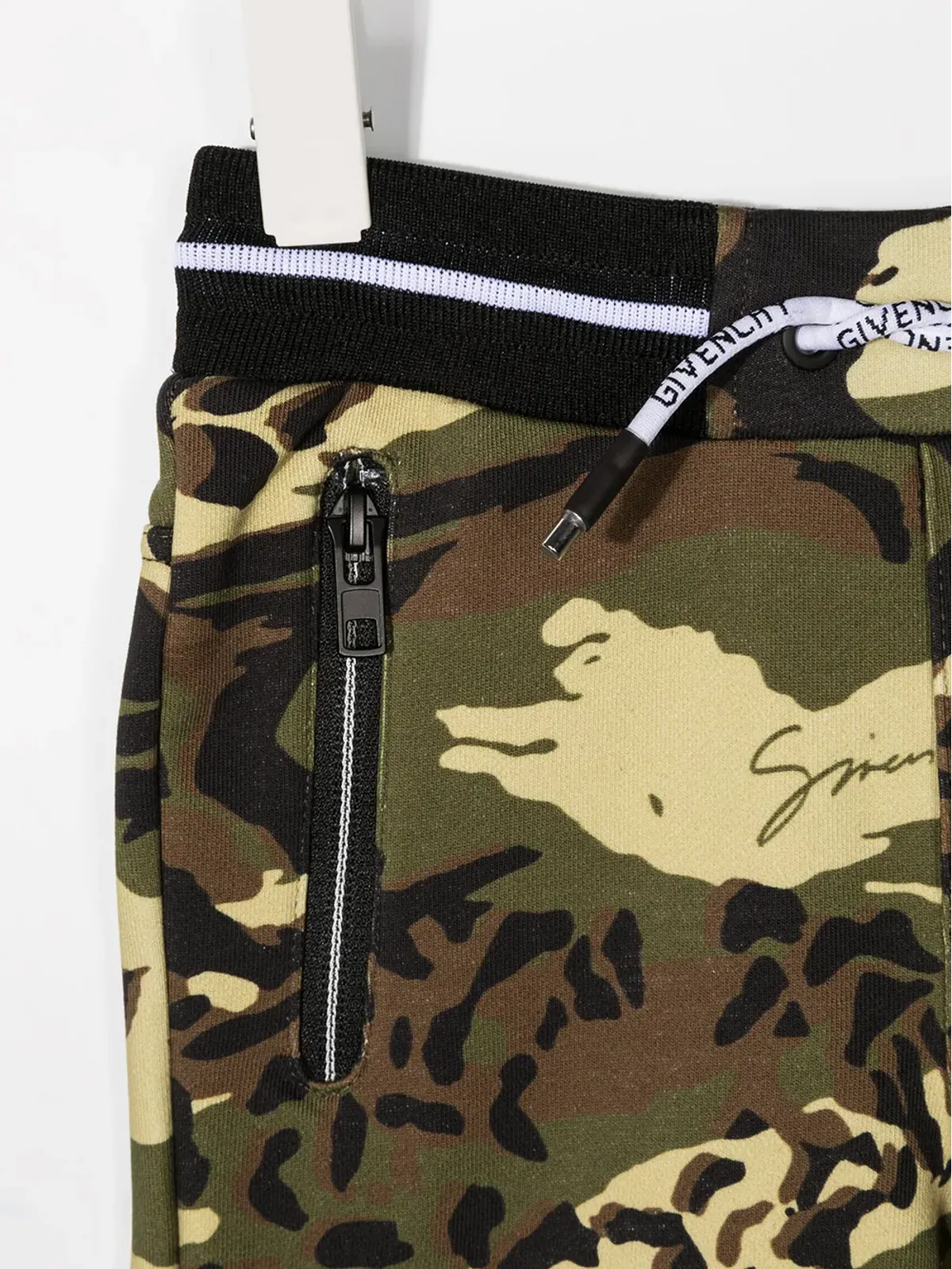 Givenchy Kids カモフラージュ柄トラックショーツ - 画像3