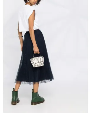 RED Valentino ハイライズフレアミディスカート - サムネイル4