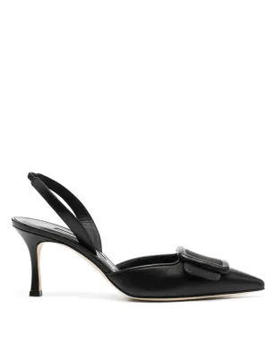 Manolo Blahnik バックルディテール スリングバックパンプス - サムネイル1