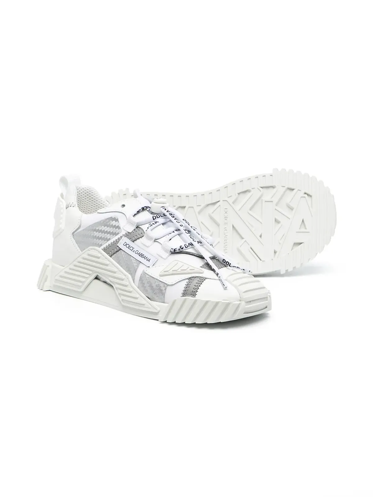 Dolce & Gabbana Kids DNA ロー・トップスニーカー - White - 画像2