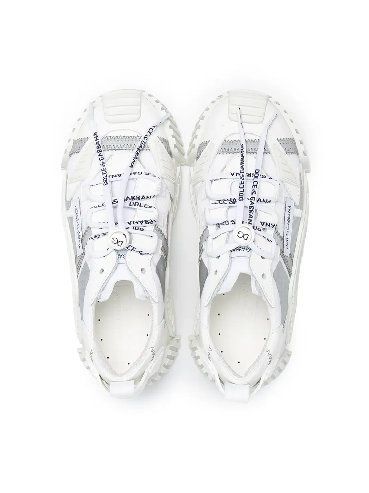 Dolce & Gabbana Kids DNA ロー・トップスニーカー - White - 画像3