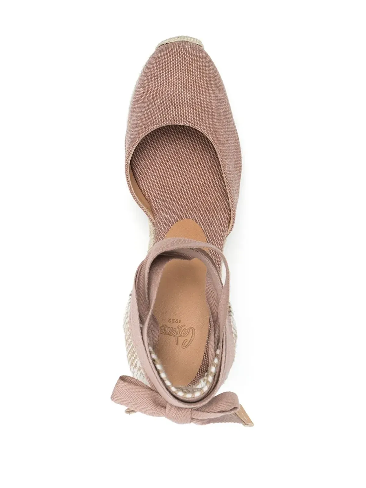 Castañer Carina ウェッジエスパドリーユ（ピンク） - 画像4