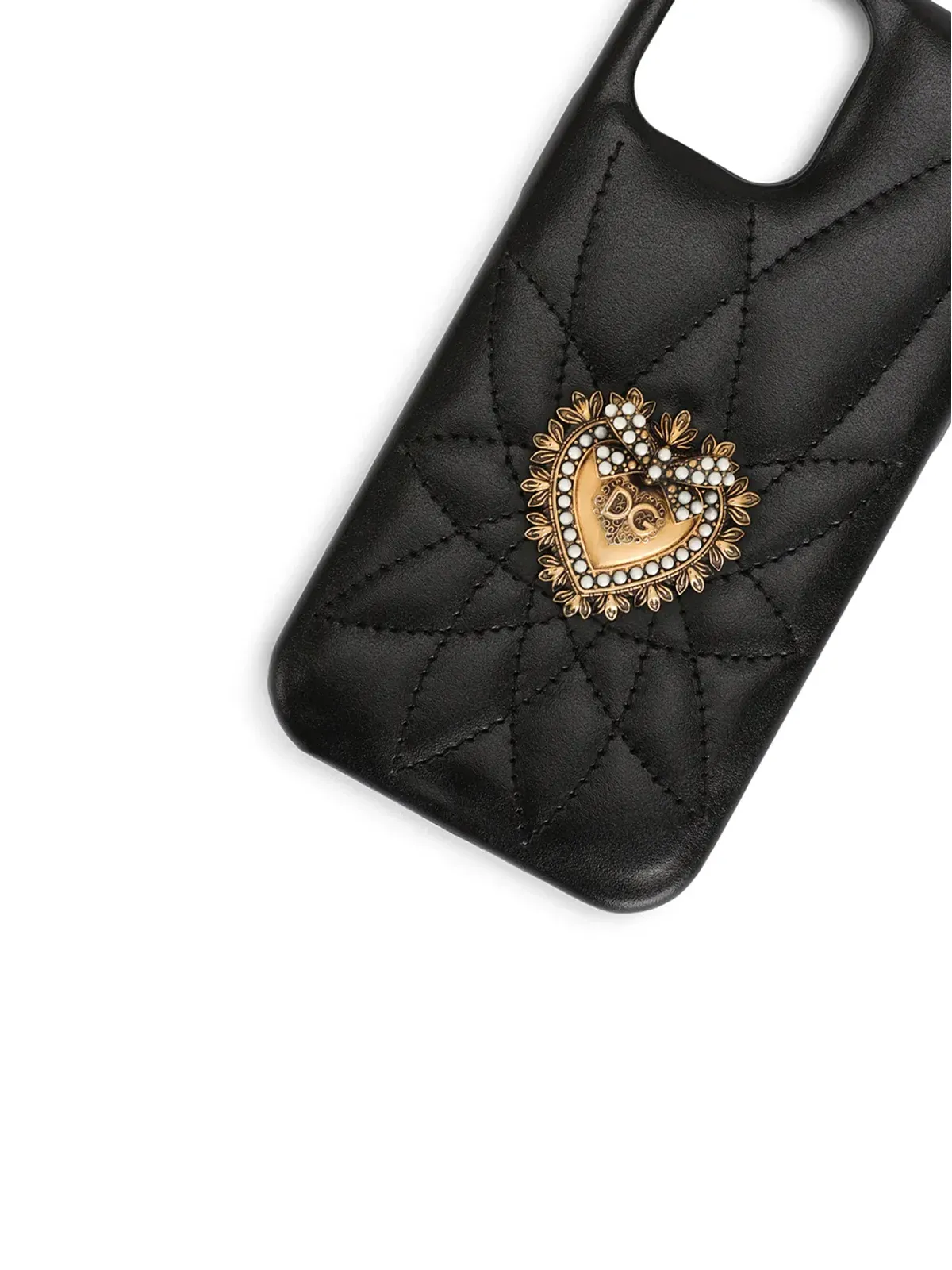 Dolce & Gabbana キルテッド iPhone 12/12 Pro ケース - ブラック - 画像3