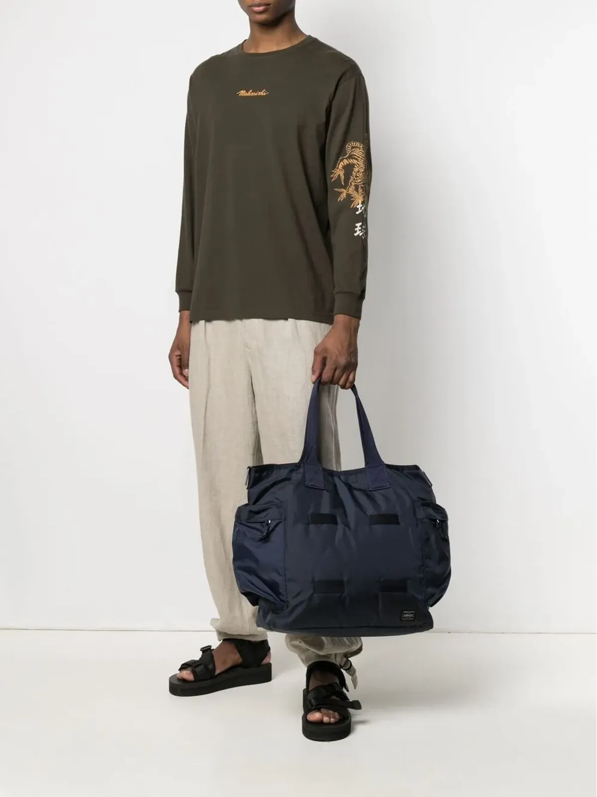 Porter-Yoshida & Co. ロゴパッチ トートバッグ - 画像2