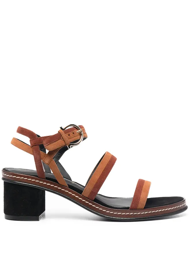 FERRAGAMO Ferragamo ツートーン レザー サンダルの商品画像
