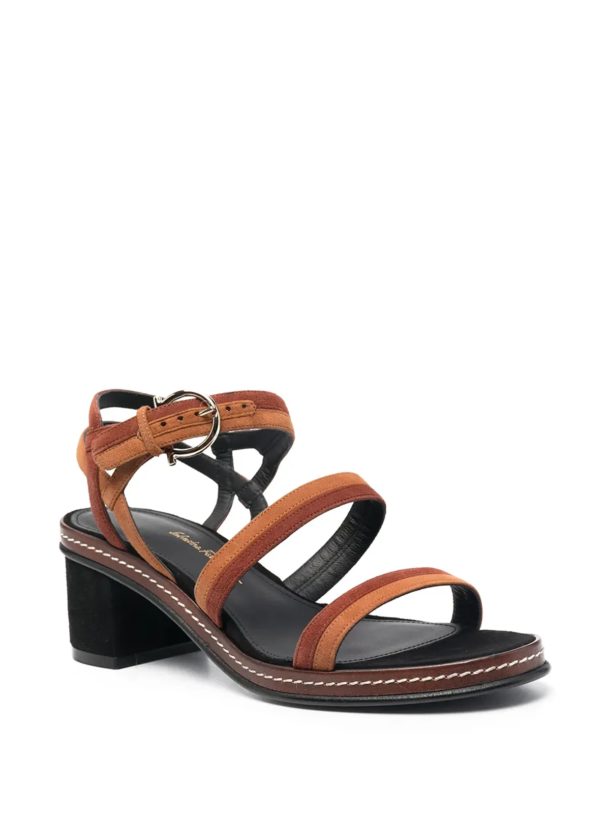 Ferragamo ツートーン レザー サンダル - 画像2