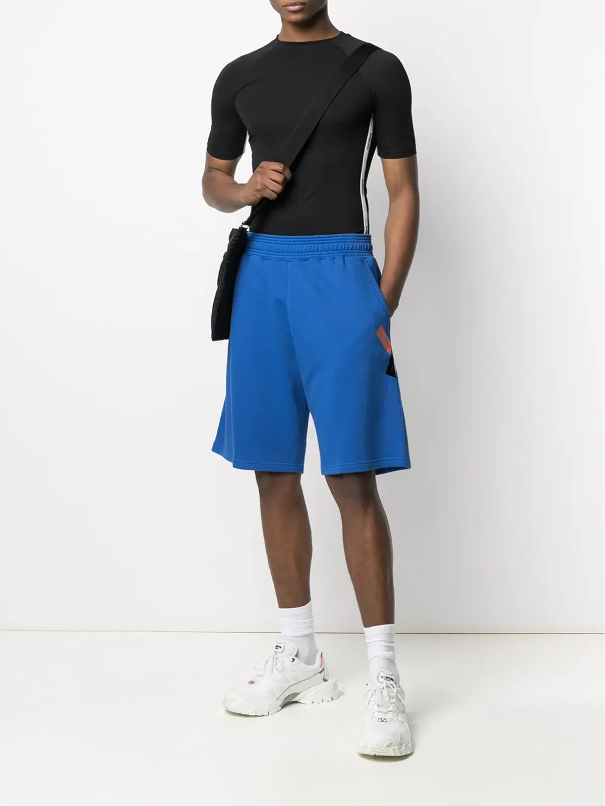 Burberry ロゴトリムフィットTシャツ ブラック - 画像2