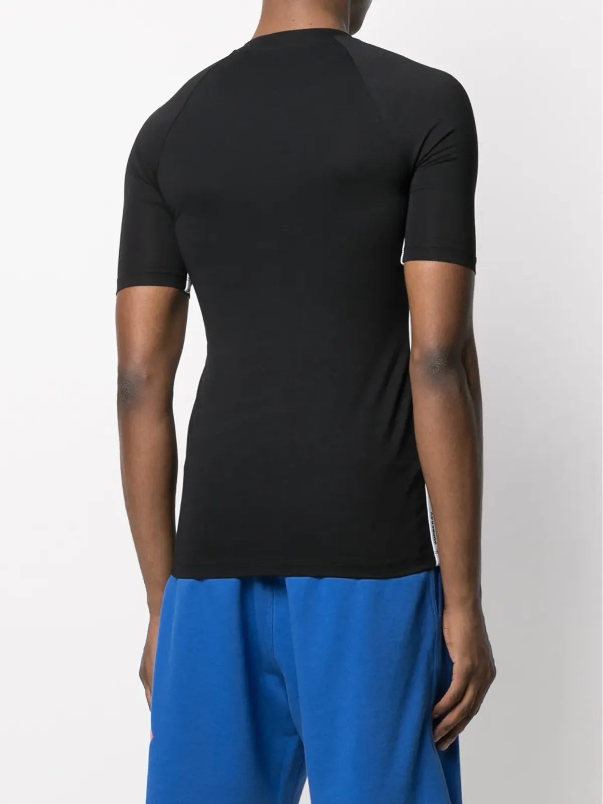 Burberry ロゴトリムフィットTシャツ ブラック - 画像4