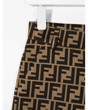 Fendi Kids FFモチーフショーツ - Neutrals - サムネイル3