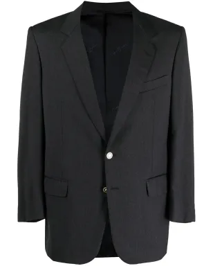 Pierre Cardin ビンテージ 1990年代 コントラスト ラペル ブレザー グレー - サムネイル1