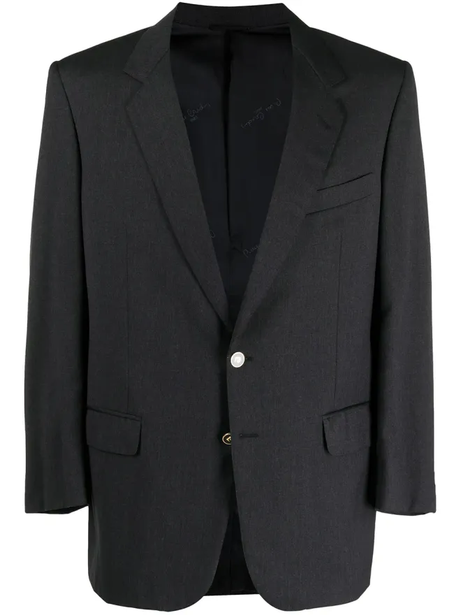 Pierre Cardin Pre-Owned Pierre Cardin ビンテージ 1990年代 コントラスト ラペル ブレザー グレーの商品画像