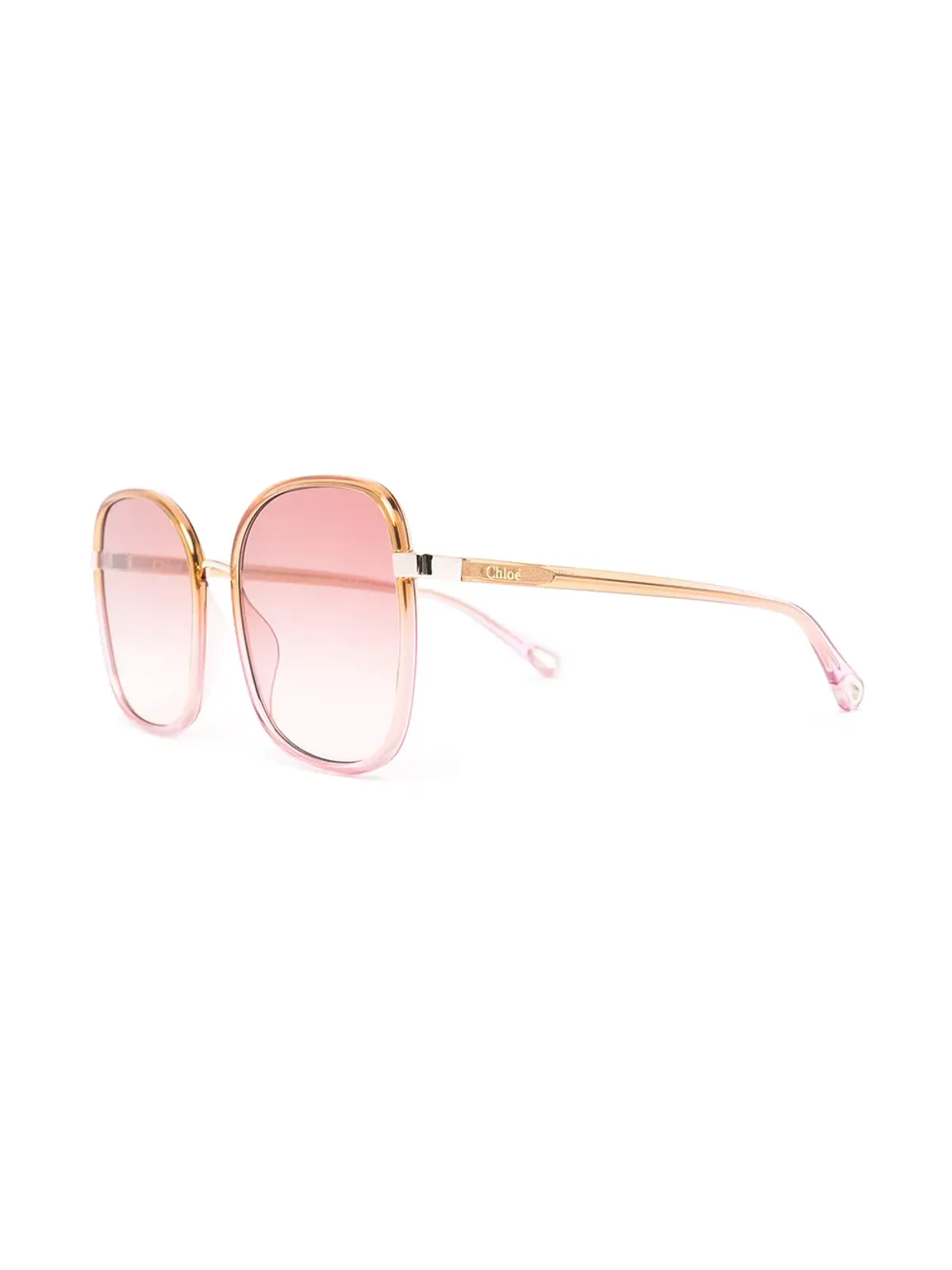 Chloé Eyewear フランキー オーバーサイズ スクエアフレーム サングラス - Yellow - 画像2