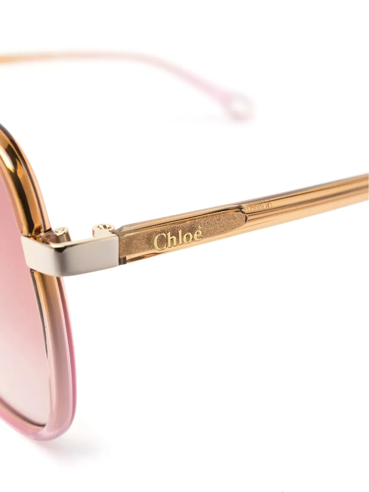 Chloé Eyewear フランキー オーバーサイズ スクエアフレーム サングラス - Yellow - 画像3
