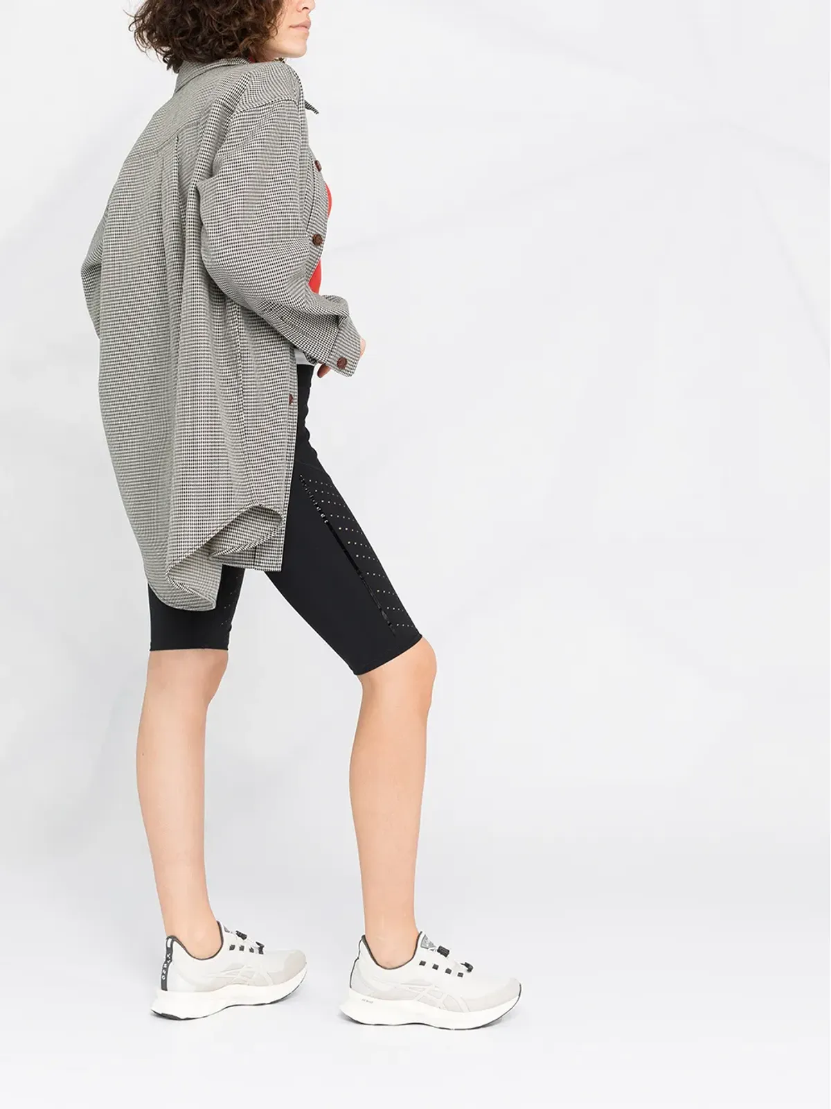 Moncler ロゴ ウエストバンド パンチング加工 サイクリングショーツ - 画像4