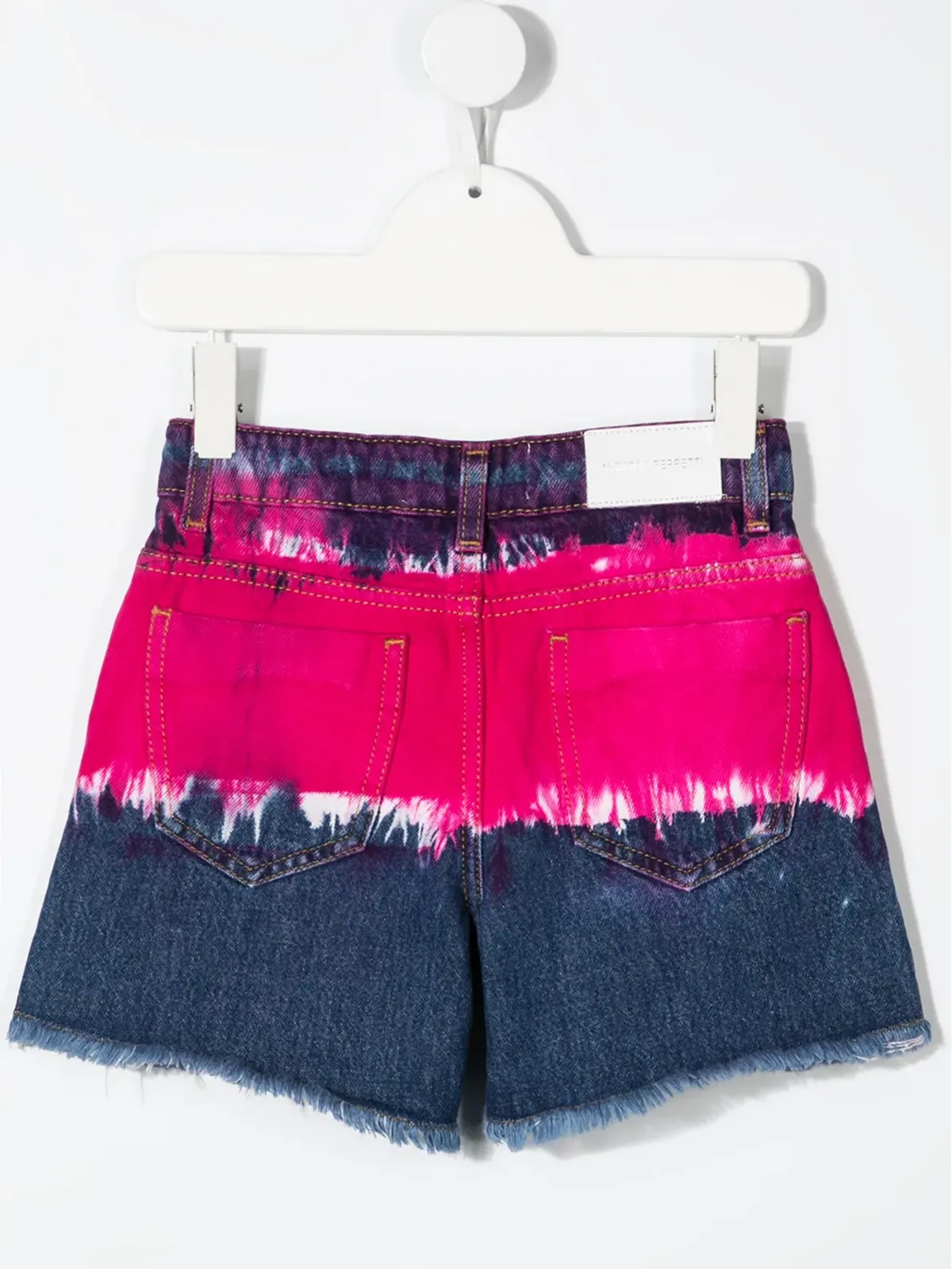Alberta Ferretti Kids タイダイデニムショーツ - 画像2