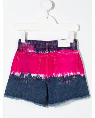 Alberta Ferretti Kids タイダイデニムショーツ - サムネイル2